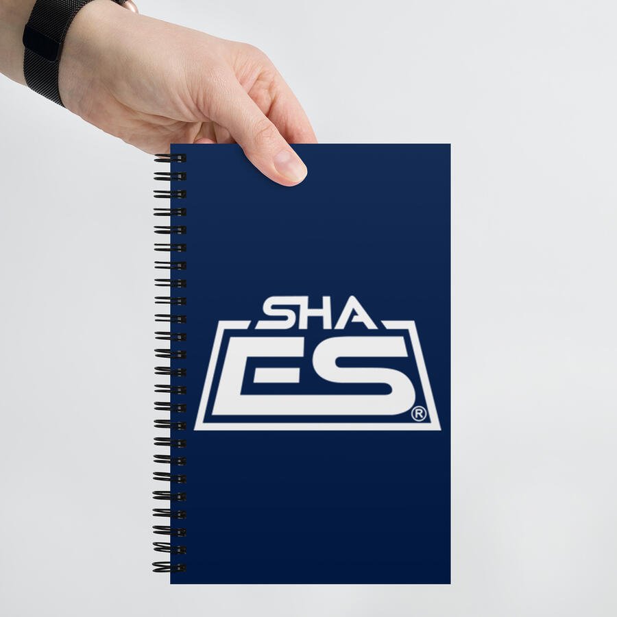 Libreta de notas con espiral SHAES (azul)